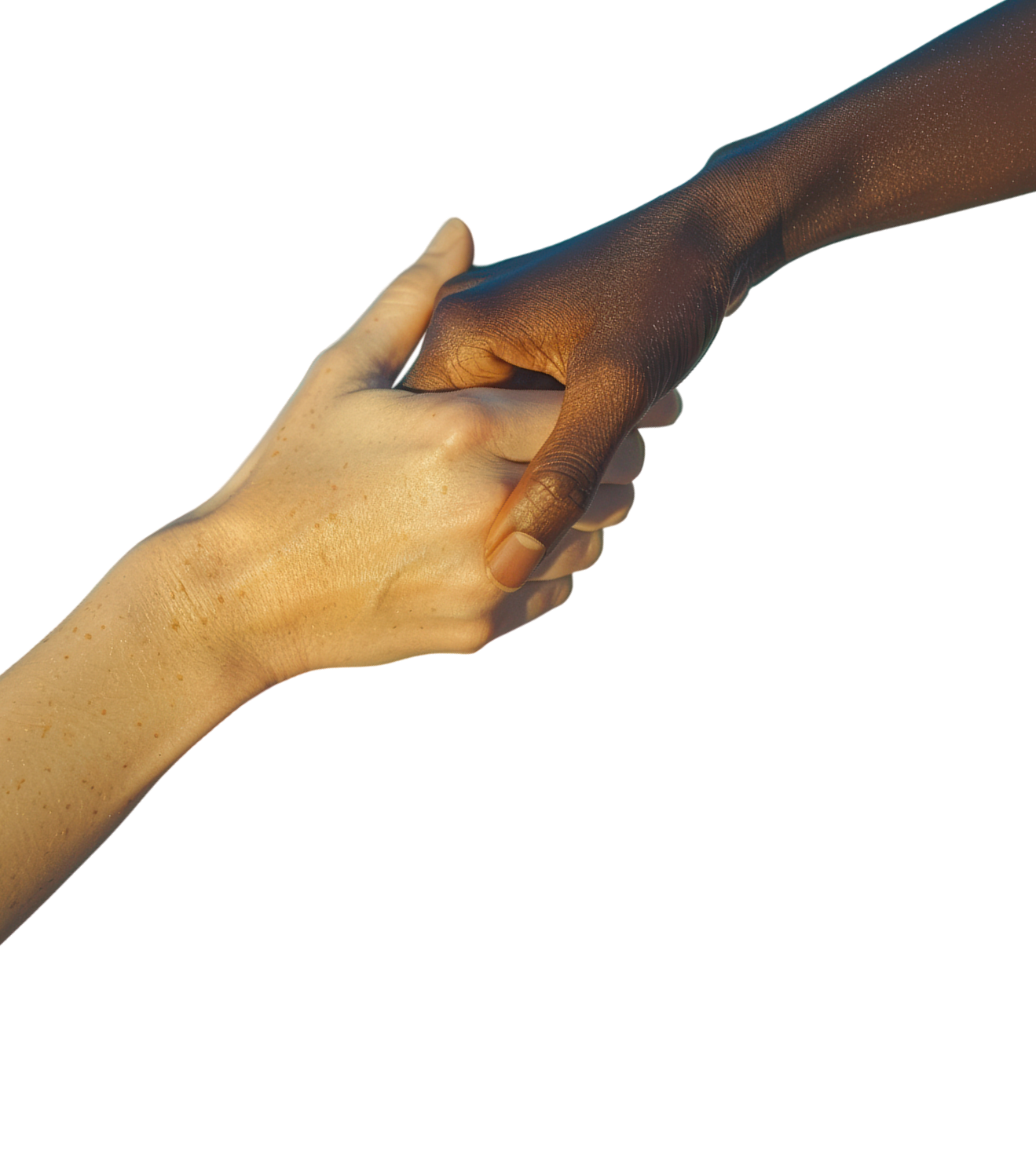 Hands coming together – diversity