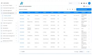 Inventory Management Table