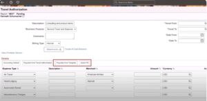 Fluid-Travel-Authorization-page-Populate-from-Template-Quick-Fill-options.