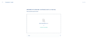 Fig 10: Candidate job application page - requested Document/Information to be updated by the candidate