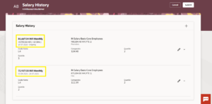 Redwood Download Salaries in Oracle HCM 25B - Fig 11: Salary Changes