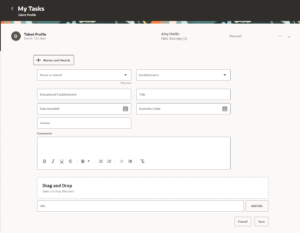 Fig 11 - Update Skills information in task (Journey)| Updates in Oracle HCM 24C | Unlocking Redwood Features