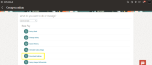 Redwood Download Salaries in Oracle HCM 25B - Fig 2: Download Salaries