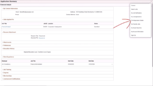 Application-Summary-Page