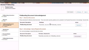 Fig 3 - Document Acknowledgement  