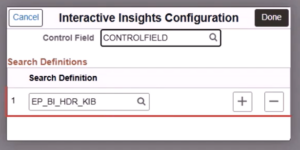 PeopleTools 8.62 - Interactive Embedded Insights & Print to PDF - Fig 3 Intractive Insight List.