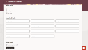 Redwood Download Salaries in Oracle HCM 25B - Fig 3: Redwood Theme for Download Salaries