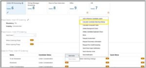 Enhance Hiring with AI Candidate Matching in Oracle Recruiting Cloud - Fig 5: Calculate Candidate Matching rating Action
