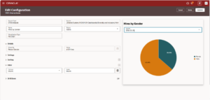 How to Enable Flexible Reporting in Oracle Redwood Dashboards with OTBI - Fig 8: Hires by Gender Visualization with Month Filter