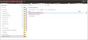 Setup and Usage of the Pipeline Requisition - Fig. 01 We are in the Candidate Selection Process (CSP) Configuration Page