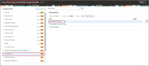 Setup and Usage of the Pipeline Requisition - Fig. 09 Navigating to Job Requisition Template