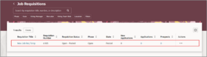 Setup and Usage of the Pipeline Requisition - Fig. 15 Job Requisition has been Created
