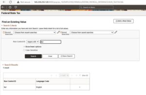 U.S Wages Statement Tax Data Section Update - PeopleSoft HCM Update Image 51 - Fig.1 Federal state Tax