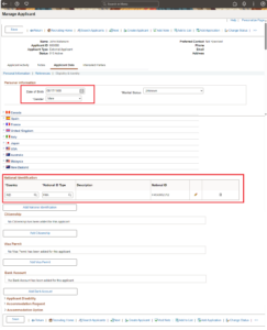 Fig.2 Manage Applicant - Page