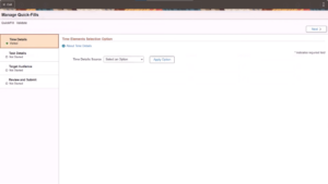 Configure Quick-Fill and Admin Access for Time and Labor in PeopleSoft HCM PUM 52 - Fig 3: Manage Quick-Fill