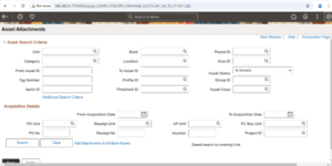 Asset Lifecycle Management Features - PeopleSoft FSCM PUM 52 - Fig 1: Asset Attachments