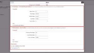 Fig7 Formal and Preferred names (personal details in self-service)