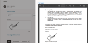 Fig 7: Manual signature in Journeys Page | Configuring Manual Signatures in Oracle HCM Journeys | Oracle HCM Cloud
