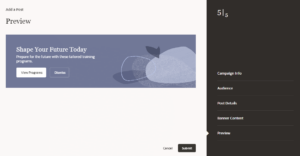 Delivering Timely Updates and Opportunities with HCM Communicate - Fig 9: Add Post Preview Section