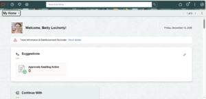 HCM PUM 53 - Notification Publisher Enhancements Fig 1.8 Notification Shown on Landing Page as Announcement