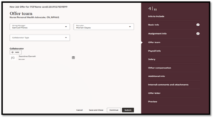 How to Create a Job Offer in Oracle Recruiting Cloud 25C Redwood Experience 