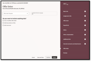 How to Create a Job Offer in Oracle Recruiting Cloud 25C Redwood Experience 