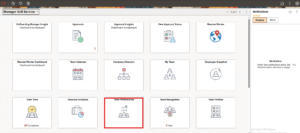 Fluid Performance Notes in PeopleSoft HCM PUM 52 - Fig 1: Navigation for Performance Notes in MSS