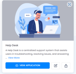 Help Desk Application in KovaionAI