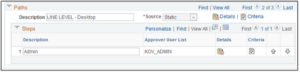 AWE in PeopleSoft - PeopleSoft Approval Framework - Line Level Approval - 9