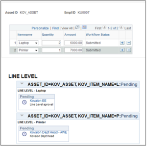 AWE in PeopleSoft - PeopleSoft Approval Framework - Line Level Approval - 12
