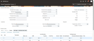 Creation of Manual Transaction and Billing adjustments